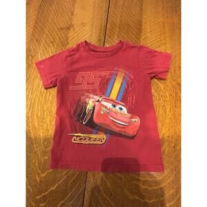 Cars Shirt Boys Kids Red Lightning McQueen, 95